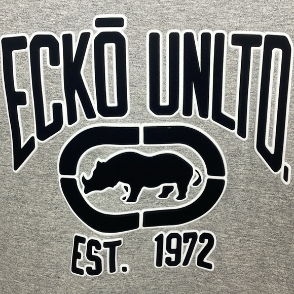 New Vintage ECKO UNLTD Classic Logo Streetwear T-Shirt Gray Men’s Size 3XL - Picture 9 of 9